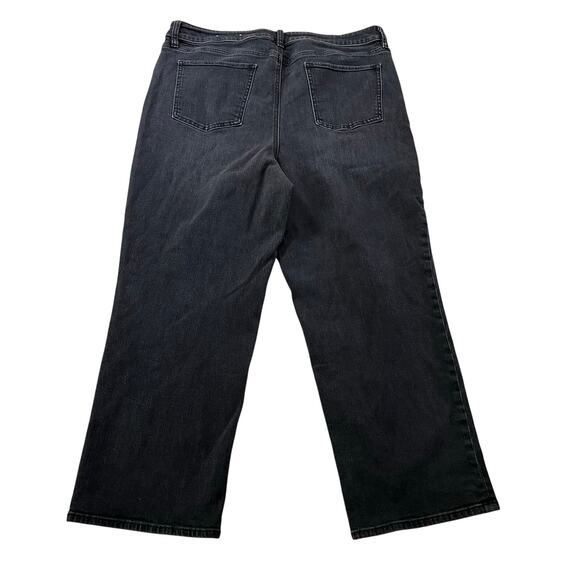 Talbots Black High Rise Straight Crop Jeans Plus Sz 16 - Picture 5 of 10
